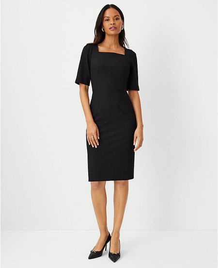 Ann Taylor Classic Slim-Fit Workwear Dress