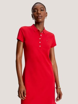 Tommy Hilfiger Women’s Stretch Cotton Slim-Fit Polo Dress