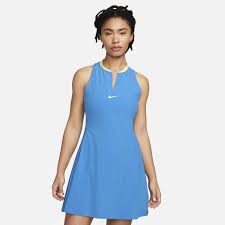 Nike Women's Dri-FIT Advantage Slim Tennis Dress – Blue
